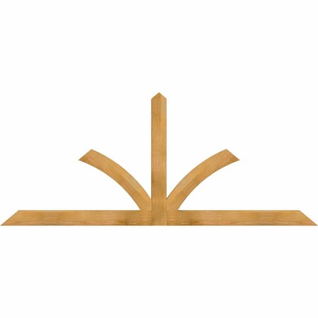 Ekena Millwork Richland Rough Sawn Timber Gable Bracket, Western Red Cedar, 84"W x 35"H x 2"D x 4"F, 10/12 Pitch GBW084X35X0204RIC00RWR